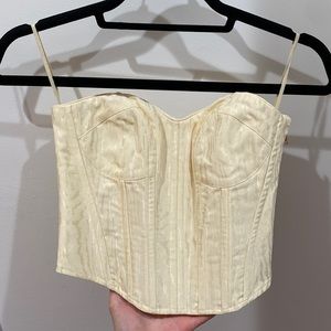 & Other Stories Strapless Corset Top Size 0, brand new!